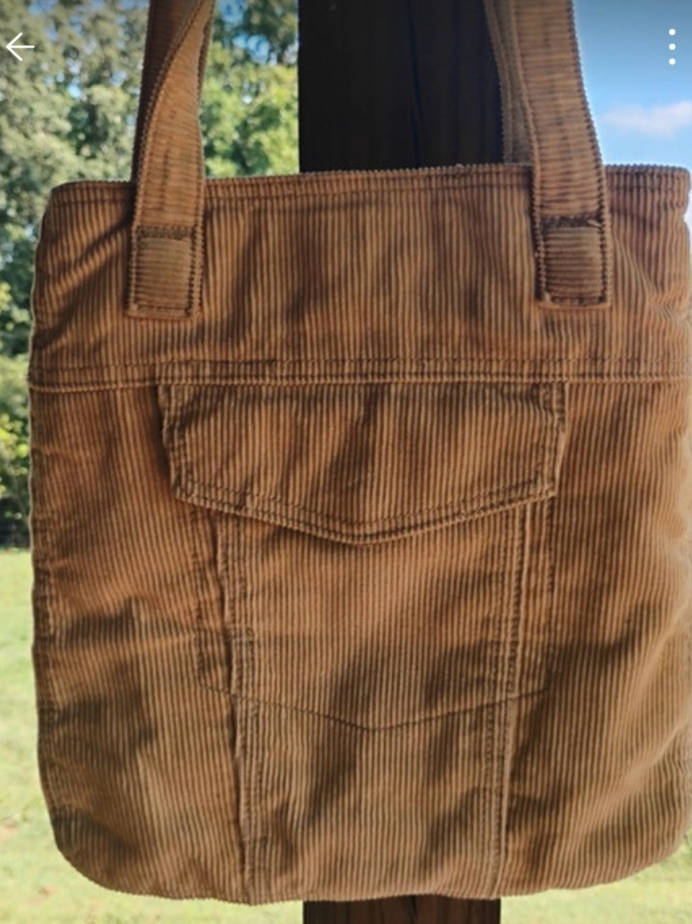 Aeropostale Tan Corduroy Mini Bag